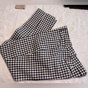 Classic Black and White Checkered Women's Pants